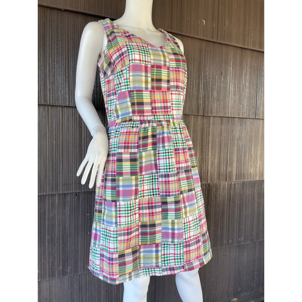 Ll Bean Cotton Patchwork Madras Multicolor Y2k Pr… - image 3